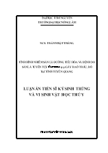 Luận án Tình hình nhiễm sán lá đường tiêu hóa và bệnh do sán lá tuyến tụy eurytrema spp. gây ra ở trâu, bò tại tỉnh Tuyên Quang